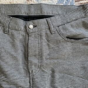 Zara brand houdstooth print pants, size 31 waist